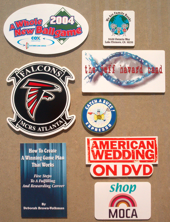 Custom Shaped and full color stickers