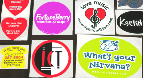 sample stickers